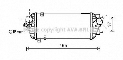 AVA QUALITY COOLING hy4293 -  Интеркулер